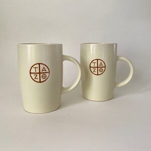 Set of 2 Starbucks 2012 Tazo Coffee Tea Mugs
